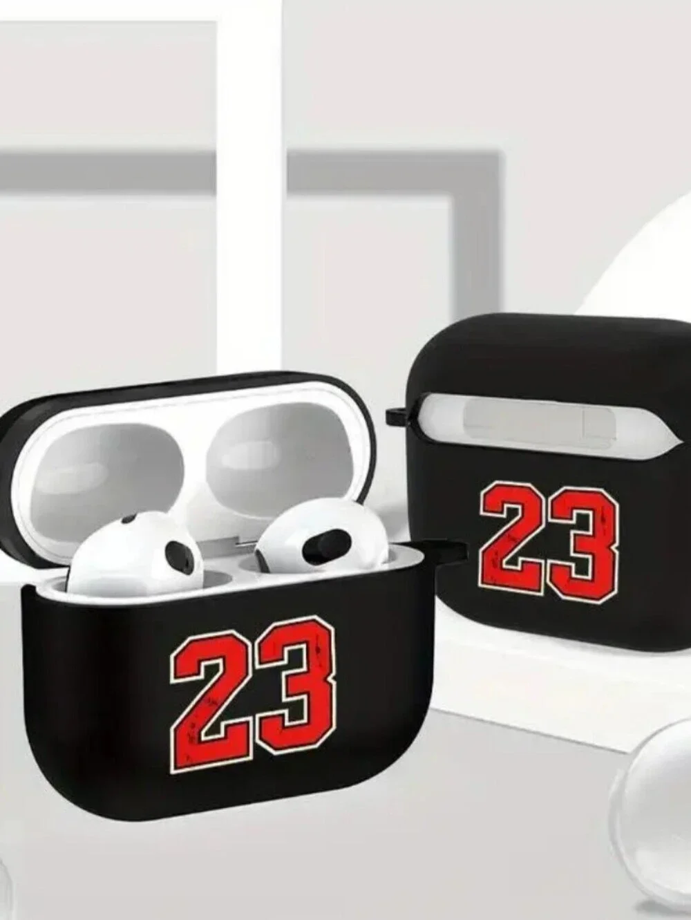 AIRPOD 4 Michael Jordan #23 Black Wireless Earbuds Charging Case